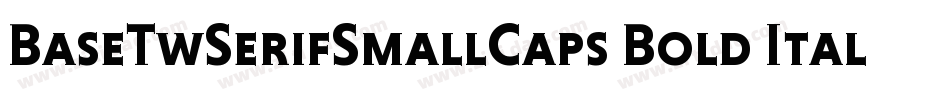 BaseTwSerifSmallCaps Bold Italic字体转换